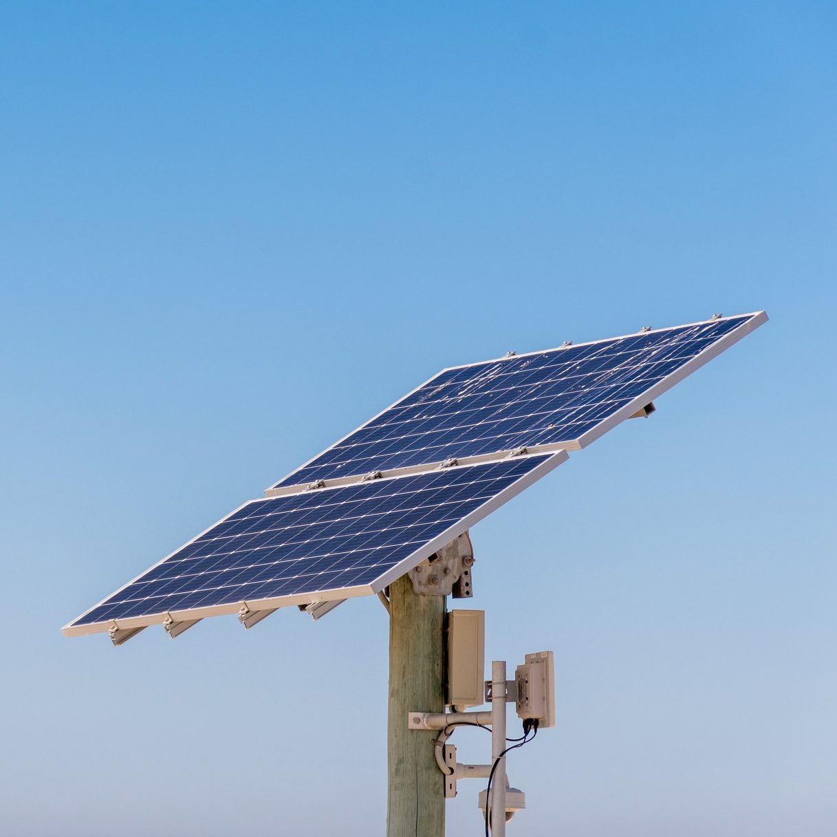 stand alone Solar panel. Solar energy production. Renewable energy. Alternative energy